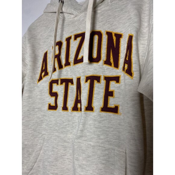 Vintage Arizona State University League Hoodie Small Gray & Maroon sz Small - Picture 7 of 15
